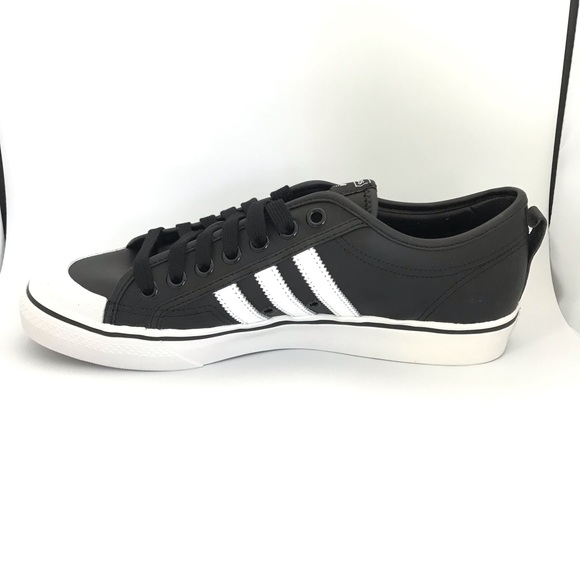 Adidas Nizza shoes sneakers unisex black white - Picture 2 of 8